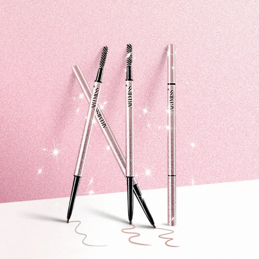 Ultra Slim Eyebrow Pencil Waterproof With Brush