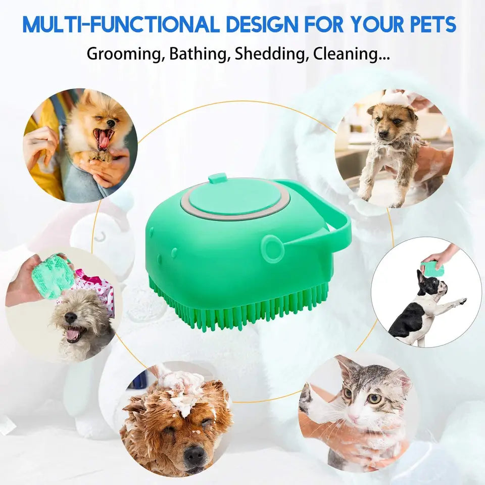 Dog/Cat Fillable Soap Silicone Brush